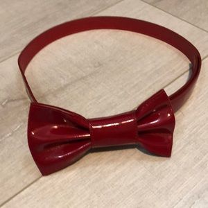 Red patent leather belt S/M